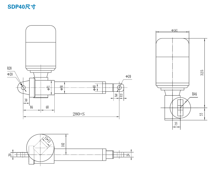 SDP交流電動推杆(圖3)
